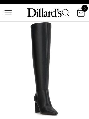 Jessica Simpson Black Knee-High Block Heel Boots